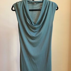 Green Helmut Knee-Length Sheath Dress